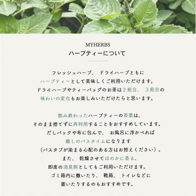 ハーブティー(ミント&レモン)ティーバッグ20個