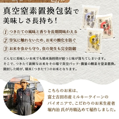 令和6年産  美富士の夢来 厳選米 五百川5kg 白米 真空パック 山梨県富士吉田市産