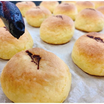 【富士夢和菓子】オリジナル焼き饅頭「さくや富士」10個入