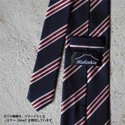 【Hadashin】のシルクネクタイ ストライプ ライトブルー メンズ 日本製 406