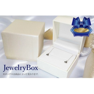 K18YG　ブラックダイヤモンドアメリカンピアス　CS-708