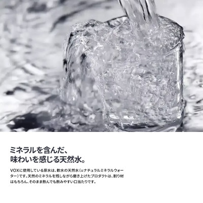 炭酸水 500ml 35本×2箱 VOX ストレート バナジウム 強炭酸水 ラベルレス 2ケース