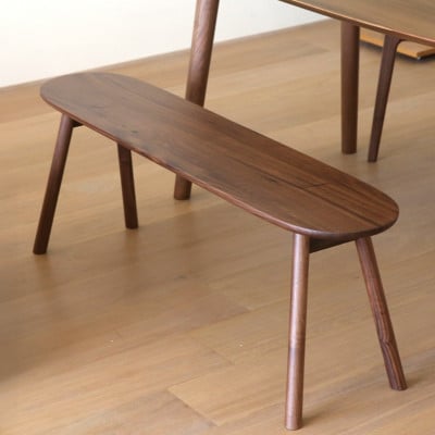 ルーベ 140ベンチ ウォルナット 【5年保証】【高野木工】