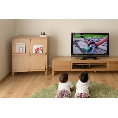 本棚 レッチェ 77マガジンレコードラック オーク【10年保証】【高野木工】