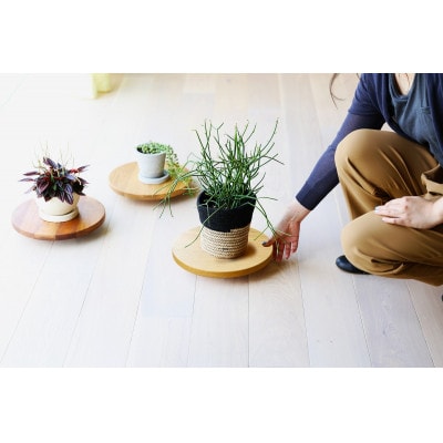 プランターベース ウォルナット 直径29cm【高野木工】