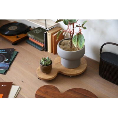 プランターベースダブル オーク 【高野木工】