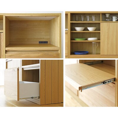 ヴィネ 150下台 天板セット ウォルナット【10年保証】【高野木工】