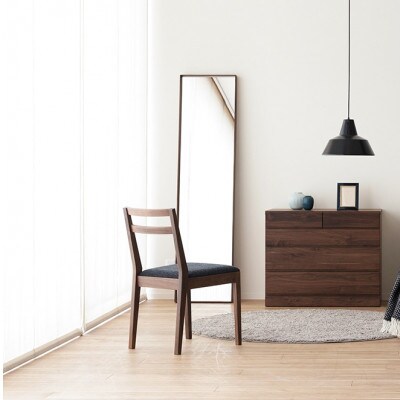 ボックスミラー 41×170cm ウォルナット【天然木製】【高野木工】