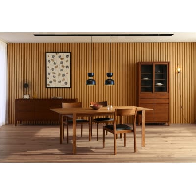 レトン ダイニングテーブル グレー塗装 220×90cm【10年保証】【高野木工】