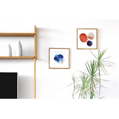 天然木アートフレーム　THREE-ZENSTONES-G1(ABC-21)【高野木工】