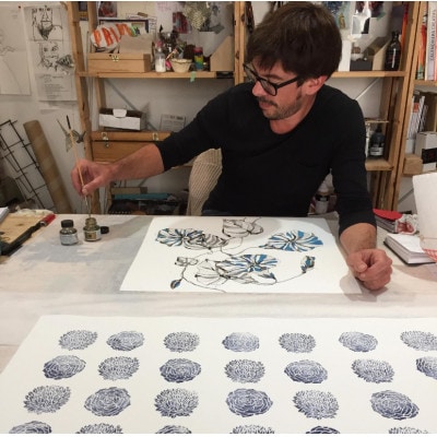 天然木アートフレーム　BLUE CHICKS(ABC-09)【高野木工】