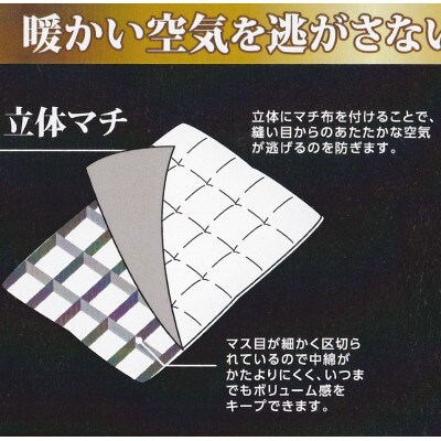 旅館オリジナル合繊掛布団　シングル　1.8kg