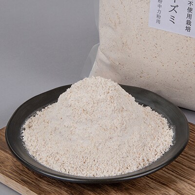 チクゴイズミ全粒粉(薄力粉)1kg×4袋