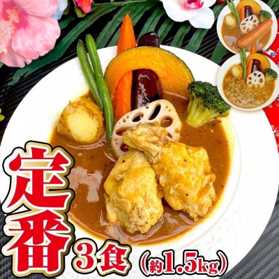 【定番】スープカレー定番3食セット(3～6人前))ジャングルスープカレー