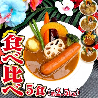 【食べ比べ】スープカレー食べ比べ5食セット(5～10人前)ジャングルスープカレー