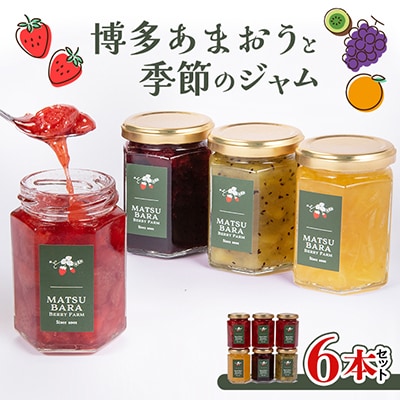 博多あまおうのジャムと季節のジャム6本セット