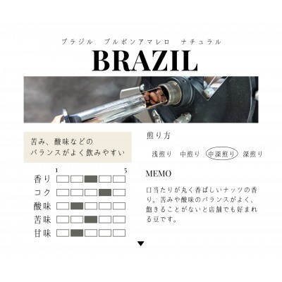 ブラジル　ブルボンアマレロ　ナチュラル(中深煎り)200g×2パック