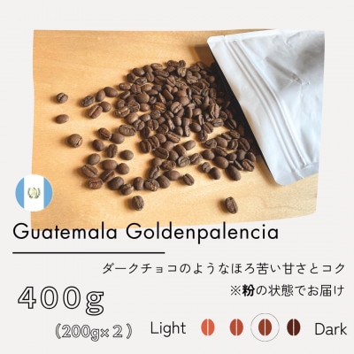 【粉】グアテマラ　ゴールデンパレンシア　リオ　ウォッシュド(中深煎り)200g×2