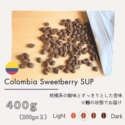 【粉】コロンビア　スウィートベリーSUP　ウォッシュド(中煎り)200g×2
