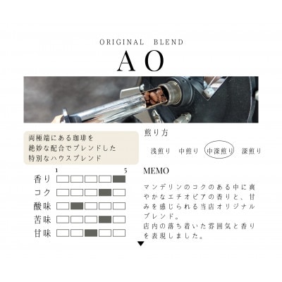 【発送月固定定期便】オリジナルブレンドao+季節限定ブレンド　400g(各200g×2)全12回