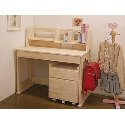 ハンドメイド天然木パイン材デスク(学習机)「リード」3点セット