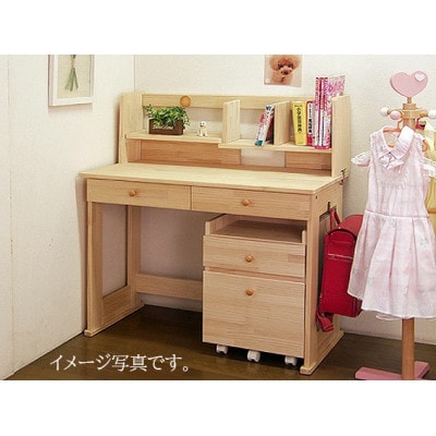 ハンドメイド天然木パイン材学習机用ワゴン(7タイプ対応)キャスター付き