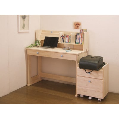 ハンドメイド学習机「スター」パイン材3点セット