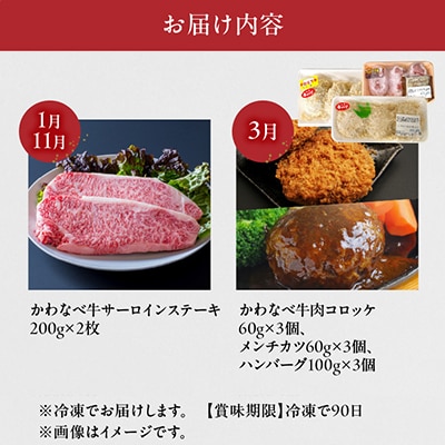 【全7回】自慢のかわなべ牛定期便
