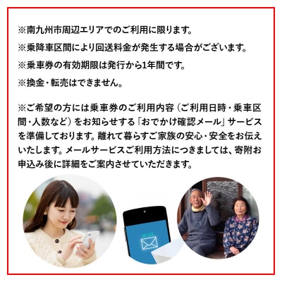 ふるさと親孝行タクシー券6枚