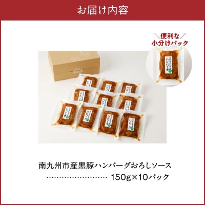 かごしま黒豚ハンバーグおろしソース10個