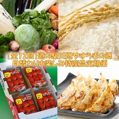 毎月『旬』が届く!【全12回】道の駅川辺やすらぎの郷 月替わりお楽しみ特産品定期便