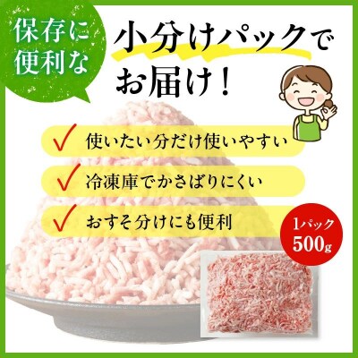 鹿児島県産黒豚ミンチ500g×6Pセット