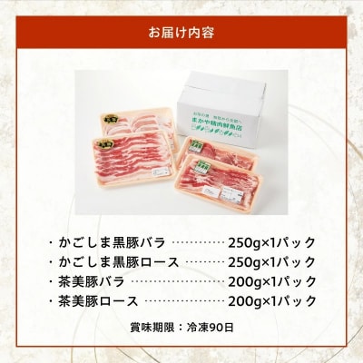 かごしま黒豚・茶美豚のしゃぶしゃぶ食べ比べセット