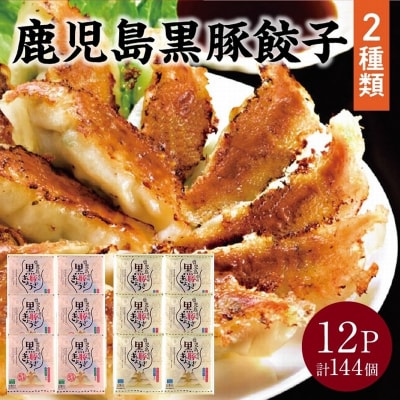 鹿児島黒豚餃子2種類12P(計144個)