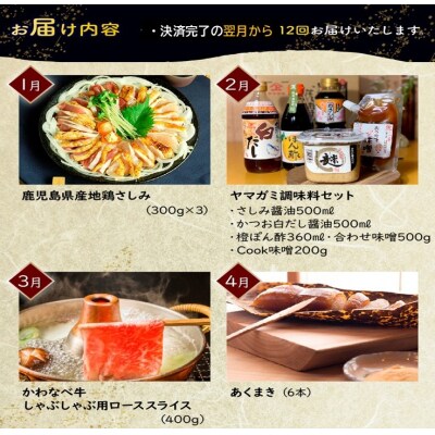 【全12回】南九州市川辺うまいもん定期便