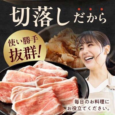 鹿児島黒豚切落し1600g+生ハム100g