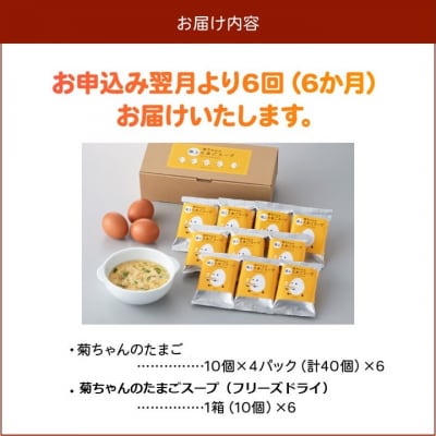 【全6回】菊ちゃんのたまごスープセット定期便