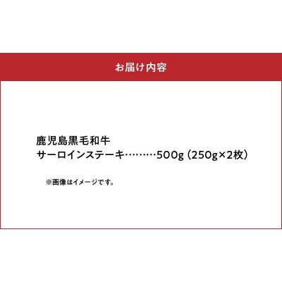 期間限定!鹿児島黒毛和牛サーロインステーキ250g×2枚
