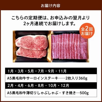 【全2回】W(2回連続)黒毛和牛の王道