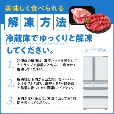 鹿児島県産黒毛和牛赤身スライス620g