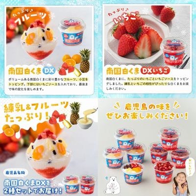南国白くまDX・南国白くまDXいちご8個詰合せセット