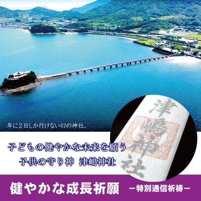 【小児守護神 津嶋神社】特別通信祈祷『子どもの健やかな成長を願う』授与品:御神札・御守・撤饌・証明書