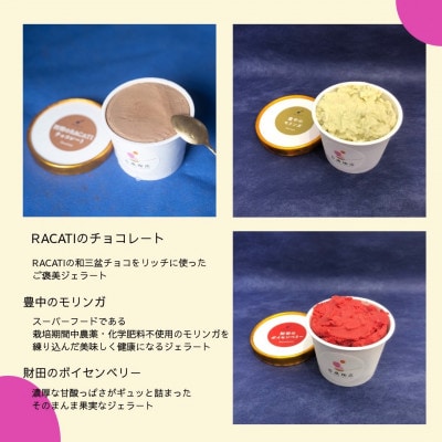 せとうち夕日の無添加アイス・ここのときジェラート6点