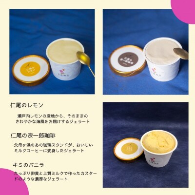 せとうち夕日の無添加アイス・ここのときジェラート6点