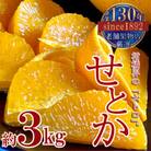 【2026年2月中旬より順次発送】柑橘界の大トロ!せとか　約3kg