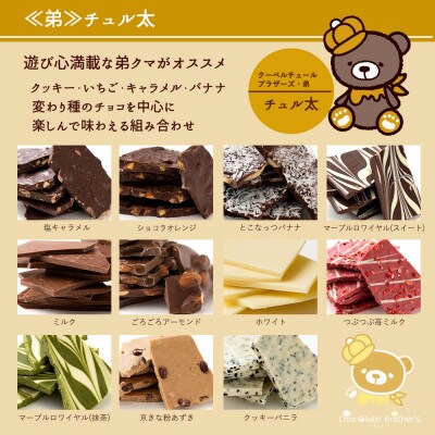 11種類の割れチョコ☆ChocolateBrothers 1kg【欲張りチュル太(弟 