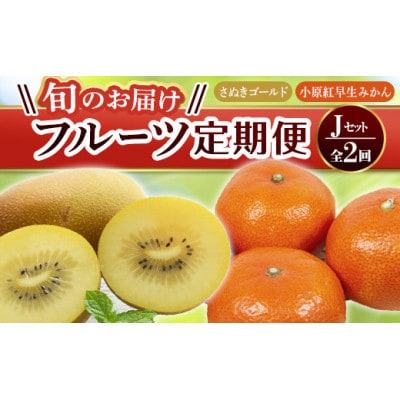 【発送月固定定期便】香川県　フルーツ旬の果物　Jセット全2回