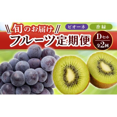 【発送月固定定期便】香川県・三豊市共通返礼品　フルーツ旬の果物　Dセット全2回