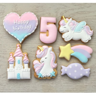 ゆめかわバースデーアイシングクッキーセット【5歳向け】