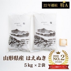 令和5年産 山形県産 はえぬき 精米5kg×2袋 計10kg